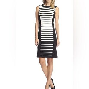 J. Mclaughlin Dress XS Business Casual Crew Neck Sheath Medium Summer